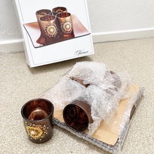 Firenze Candle Holders with Tray
